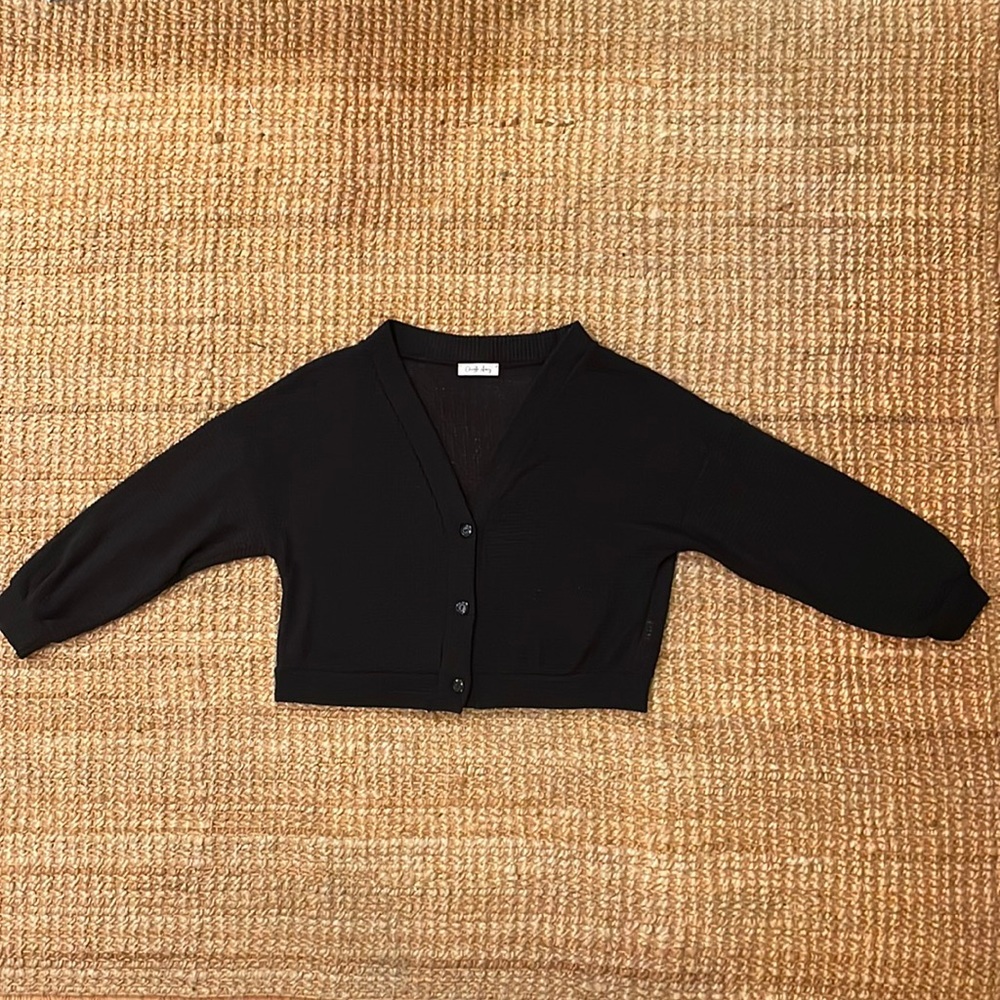Classic black cardigan